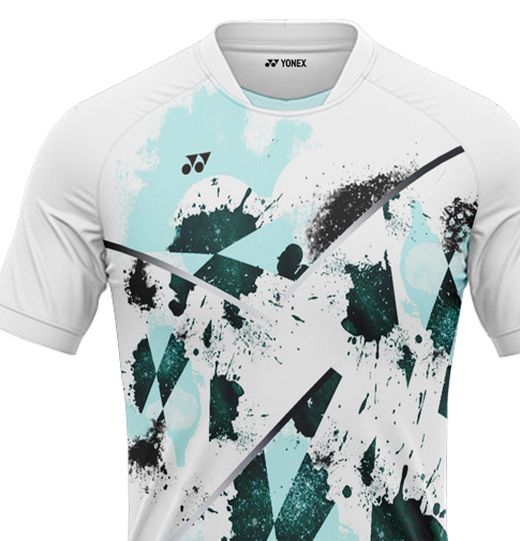 Áo cầu lông Yonex thanh lý trắng phối
